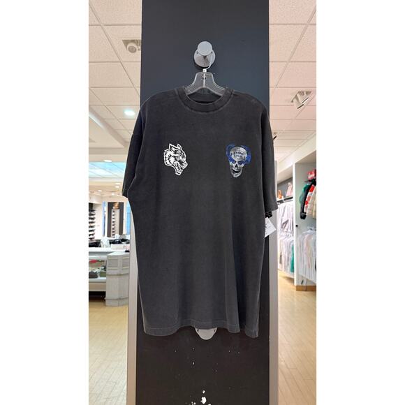 Darc Sport x WWE Stone Cold Steve Austin Oversized Tee Shirt Gray Civil Regime - Picture 4 of 6